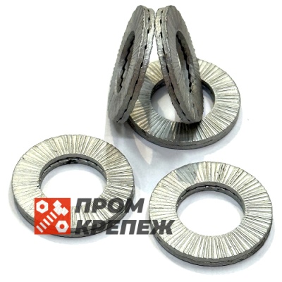 Шайба увеличенная М16 DIN 25201 Nord-Lock SP оцинкованная сталь